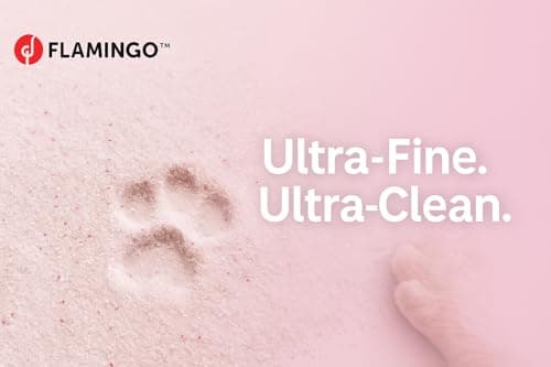 Litère pour chats Flamingo, granulés de charbon, parfum neutre, douce pour les pattes, 5L pour 6 semaines, neutralise le