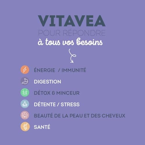 Charbon Actif Végétal Super Absorbant Vitavea 2000 mg - 240 Gélules - Naturellement Issu de Noix de Coco - Pour un Mois