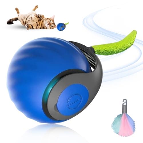 GMTEO Jouet interactif pour chats bleu, attrayant et intelligent, parfait pour les chats intérieurs (Bleu)  
GMTEO Jouet