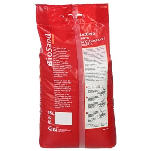 Litière pour Chats Super Crochet Blanc parfumé - 15 Litres - Éco-Friendly et Anti-Odeur