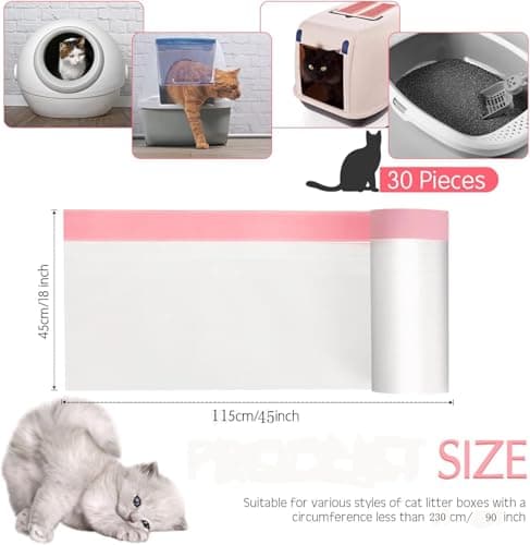 sacs à litière pour chat XXL (115x45 cm) anti-fuite.resistant griffes odeurs