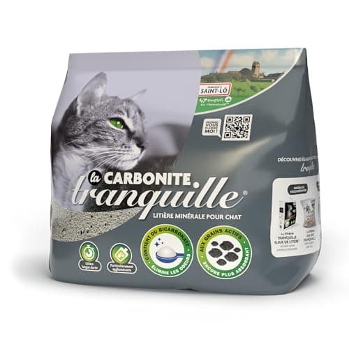 Tranquille Litière pour Chat Agglomérante Minérale 8L Lot de 2 - Sans Poussière, Anti-Odor, Écologique