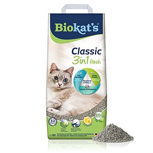 Biokat’s Classic Fresh 3in1 parfum printemps - Litière pour chats - Idéal pour les propriétaires de chats actifs - 1 sac