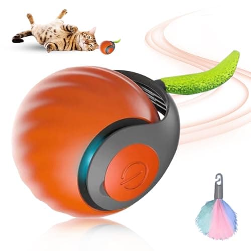 GMTEO Jouet interactif pour chats bleu, attrayant et intelligent, parfait pour les chats intérieurs (Bleu)  
GMTEO Jouet — Orange