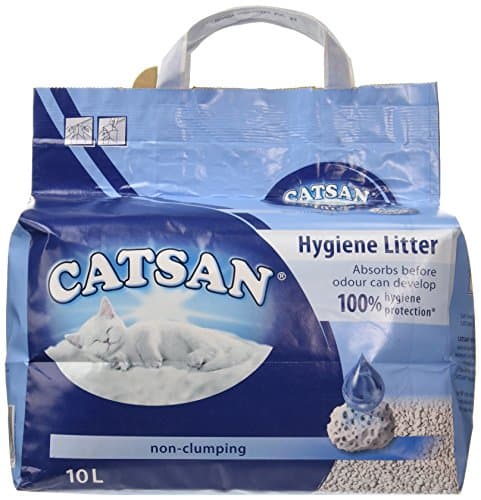Catsan - Lot de 2 litières hygiéniques de 10 L pour chats, confortable et économique, idéale pour maison et clinique vét