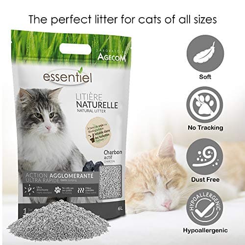 Litière naturelle agglomérante soja charbon pour chat 6L à basse odeur
| Litière naturelle agglomérante soja charbon po