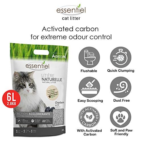 Litière naturelle agglomérante soja charbon pour chat 6L à basse odeur
| Litière naturelle agglomérante soja charbon po