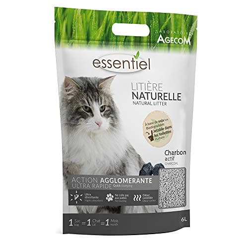 Litière naturelle agglomérante soja charbon pour chat 6L à basse odeur
| Litière naturelle agglomérante soja charbon po